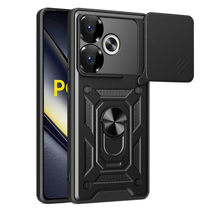 Custodia per Xiaomi Poco F6, Techsuit, CamShield, Nera