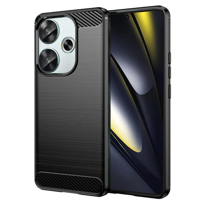 Custodia per Xiaomi Poco F6, Techsuit, Carbonio, Nera