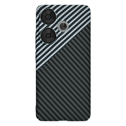 Custodia per Xiaomi Poco F6, Techsuit, Carbonite FiberShell, Nero Grigio