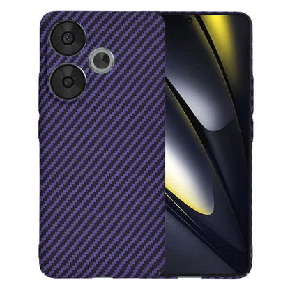 Custodia per Xiaomi Poco F6, Techsuit, Carbonite FiberShell, Viola