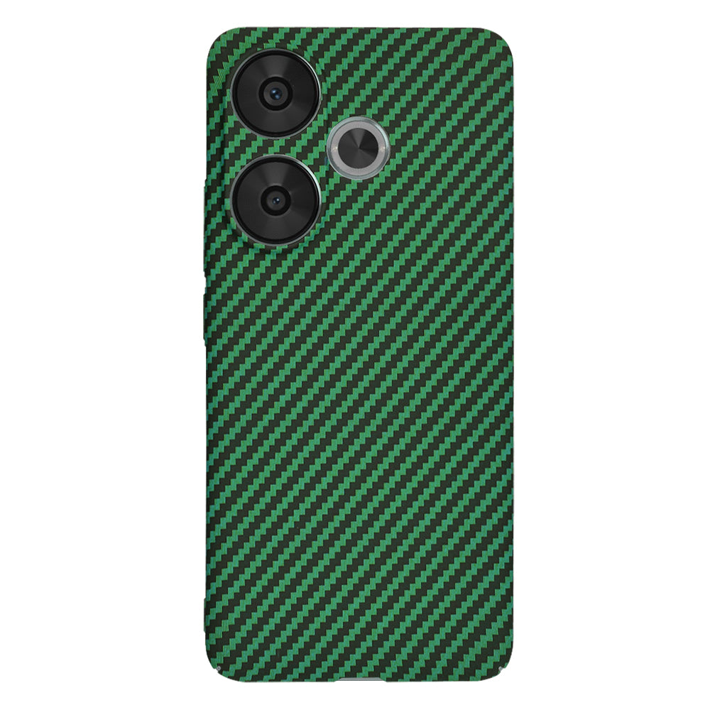 Custodia per Xiaomi Poco F6, Techsuit, Carbonite FiberShell, Verde