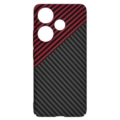 Custodia per Xiaomi Poco F6, Techsuit, Carbonite FiberShell, Nero Rosso
