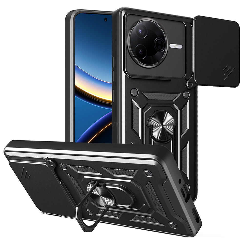 Custodia per Xiaomi Poco F7 Pro, Techsuit, CamShield, Nera
