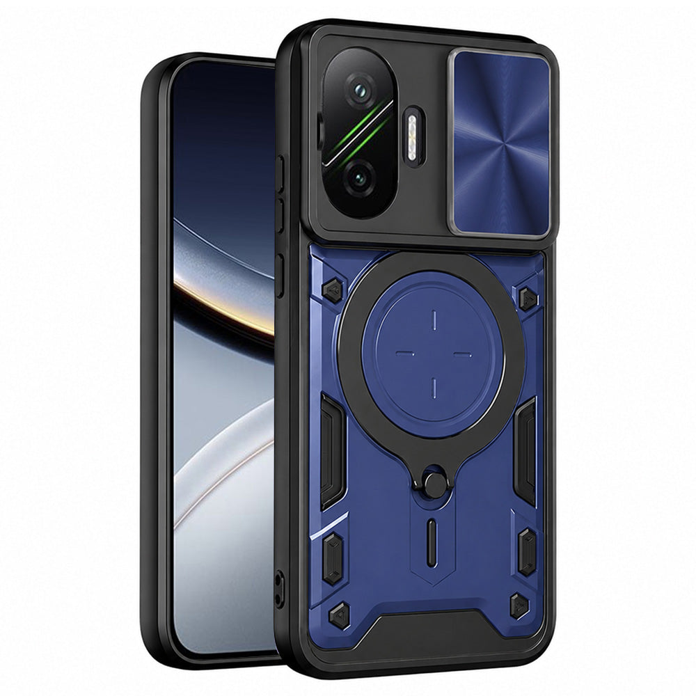 Custodia per Xiaomi Poco F7, Techsuit, CamGuard Pro, Blu