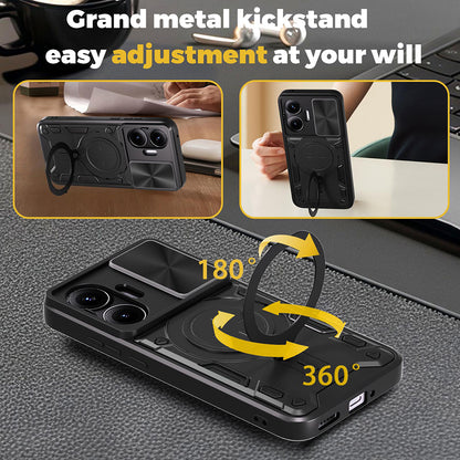 Custodia per Xiaomi Poco F7, Techsuit, CamGuard Pro, Blu