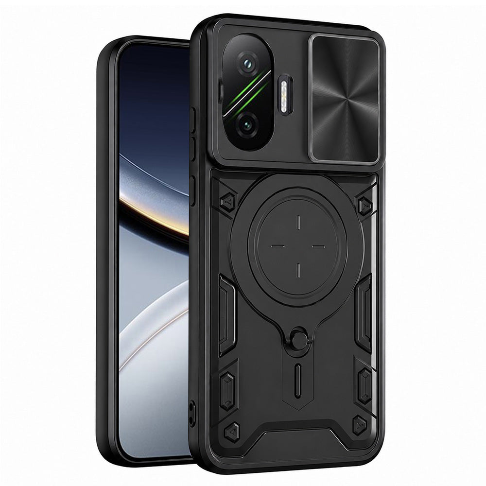 Custodia per Xiaomi Poco F7, Techsuit, CamGuard Pro, Nera