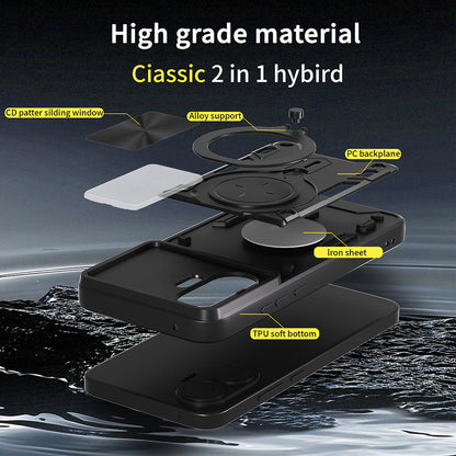 Custodia per Xiaomi Poco F7, Techsuit, CamGuard Pro, Nera