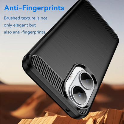 Custodia per Xiaomi Poco F7, Techsuit, Carbonio, Nera