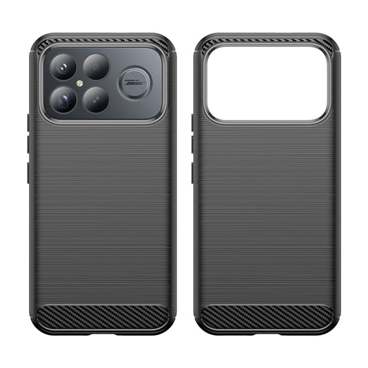 Custodia per Xiaomi Poco F8 Ultra, Techsuit, Carbonio, Nera