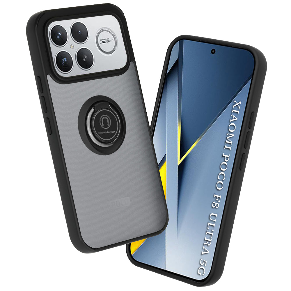 Custodia per Xiaomi Poco F8 Ultra, Techsuit, Glinth, Nera