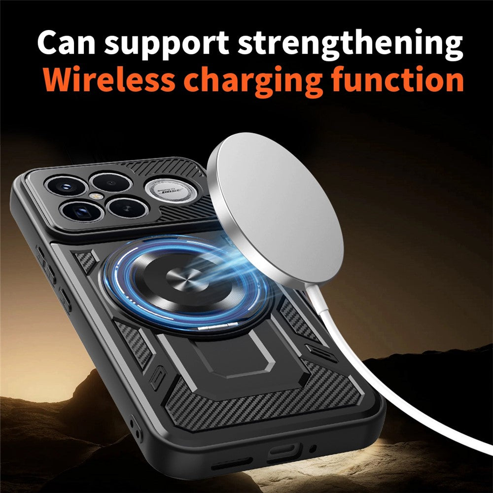 Custodia per Xiaomi Poco F8 Ultra, Techsuit, RuggedCam, Nera