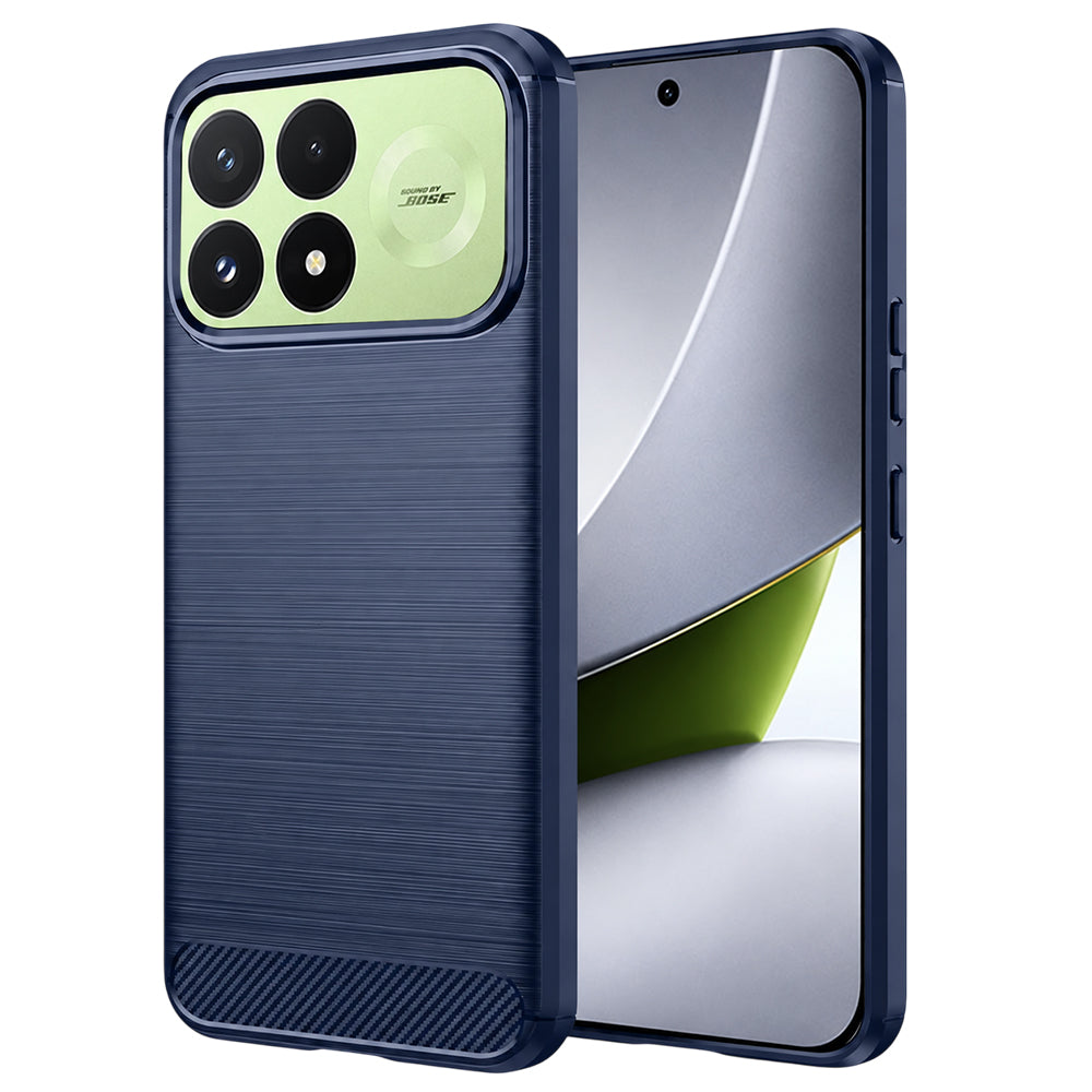Cover per Xiaomi Poco F9 Pro, Techsuit, Carbon, Blu
