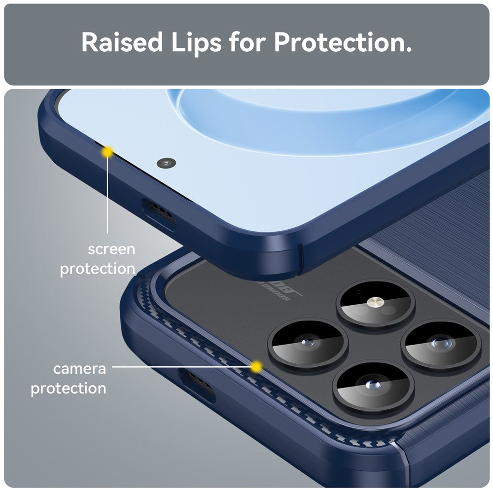 Cover per Xiaomi Poco F9 Pro, Techsuit, Carbon, Blu
