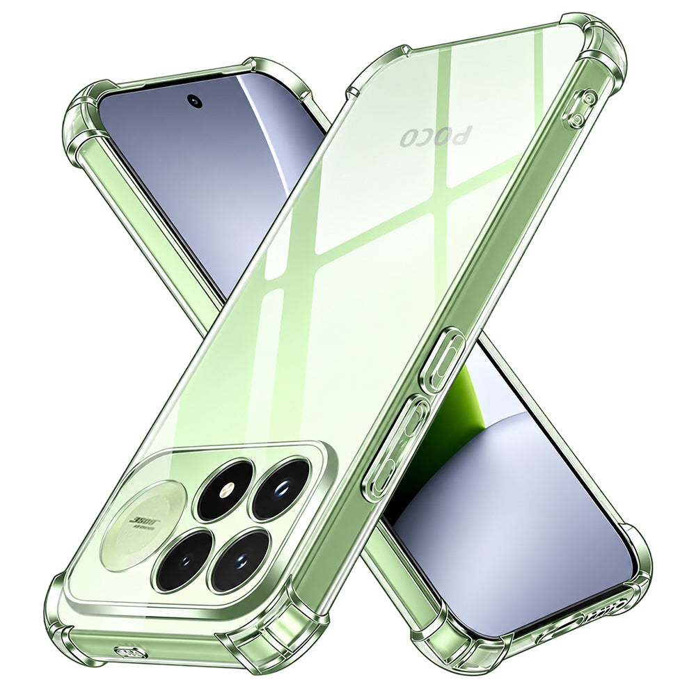 Custodia per Xiaomi Poco F9 Pro, Techsuit, Shockproof Clear, Trasparente