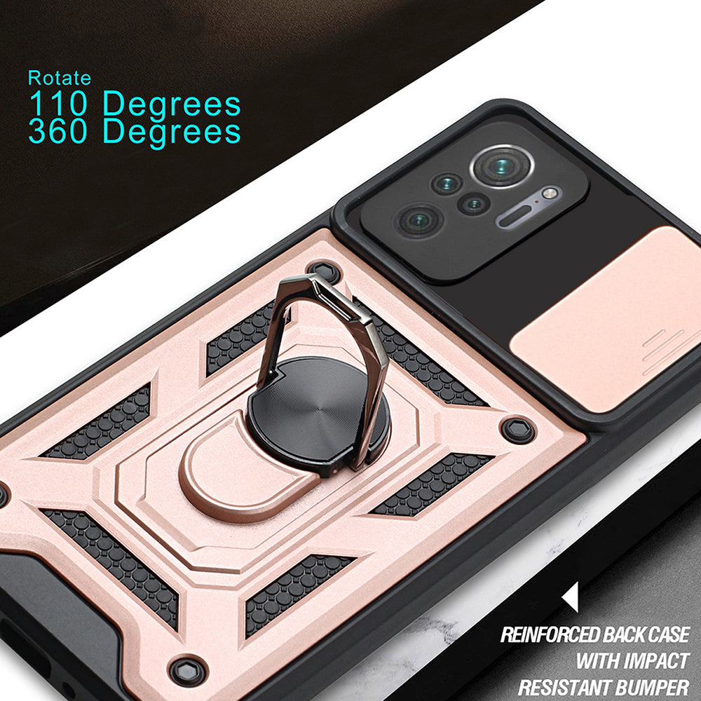 Custodia per Xiaomi Poco M5s / Redmi Note 10S / Note 10, Techsuit, CamShield, Nera