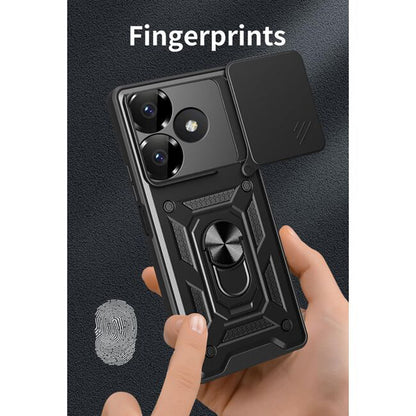 Custodia per Xiaomi Poco M6 4G / Redmi 13, Techsuit, CamShield, Blu