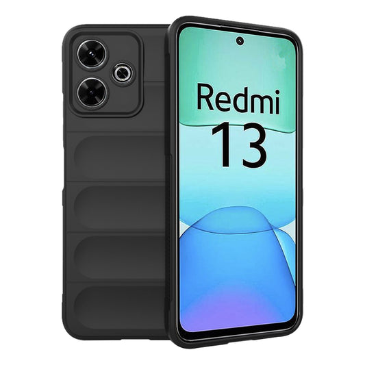 Custodia per Xiaomi Poco M6 4G / Redmi 13, Techsuit, Magic Shield, Nera