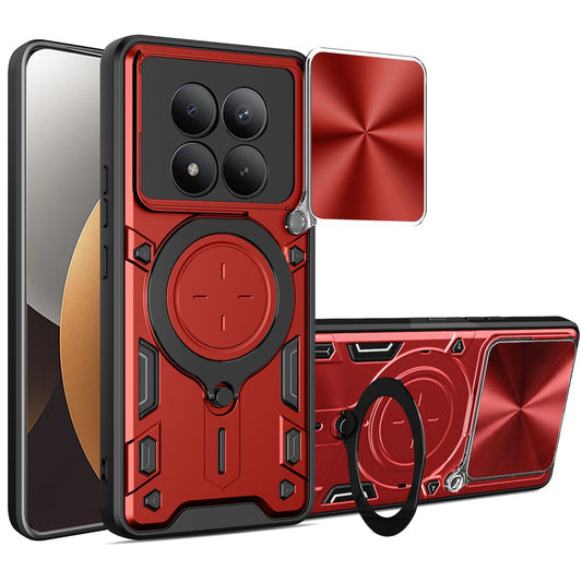 Custodia per Xiaomi Poco M8 Pro / Redmi Note 15 Pro+ 5G, Techsuit, CamGuard Pro, Rossa