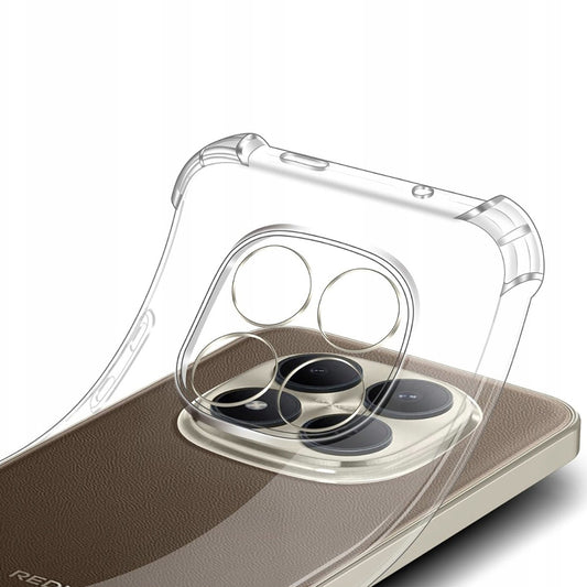 Custodia per Xiaomi Poco M8 Pro / Redmi Note 15 Pro+ 5G, Techsuit, Shockproof Clear, Trasparente