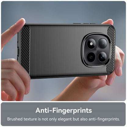 Custodia per Xiaomi Poco M8 / Redmi Note 15 5G / Note 15 4G, Techsuit, Carbonio, Nera