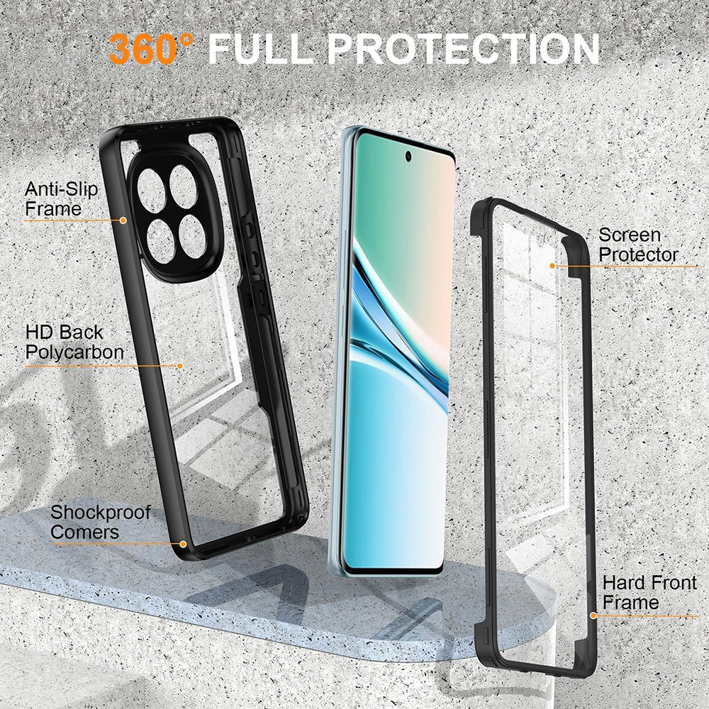 Custodia per Xiaomi Poco M8 / Redmi Note 15 5G, Techsuit, ColorVerse 360, Nera