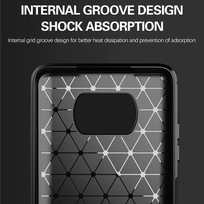 Custodia per Xiaomi Poco X3 Pro / X3 NFC / X3, Techsuit, Carbonio, Nera