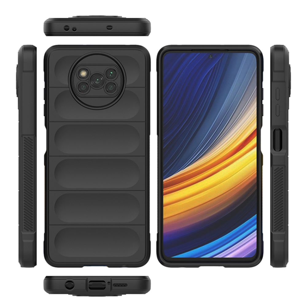Custodia per Xiaomi Poco X3 Pro / X3 NFC / X3, Techsuit, Magic Shield, Nera