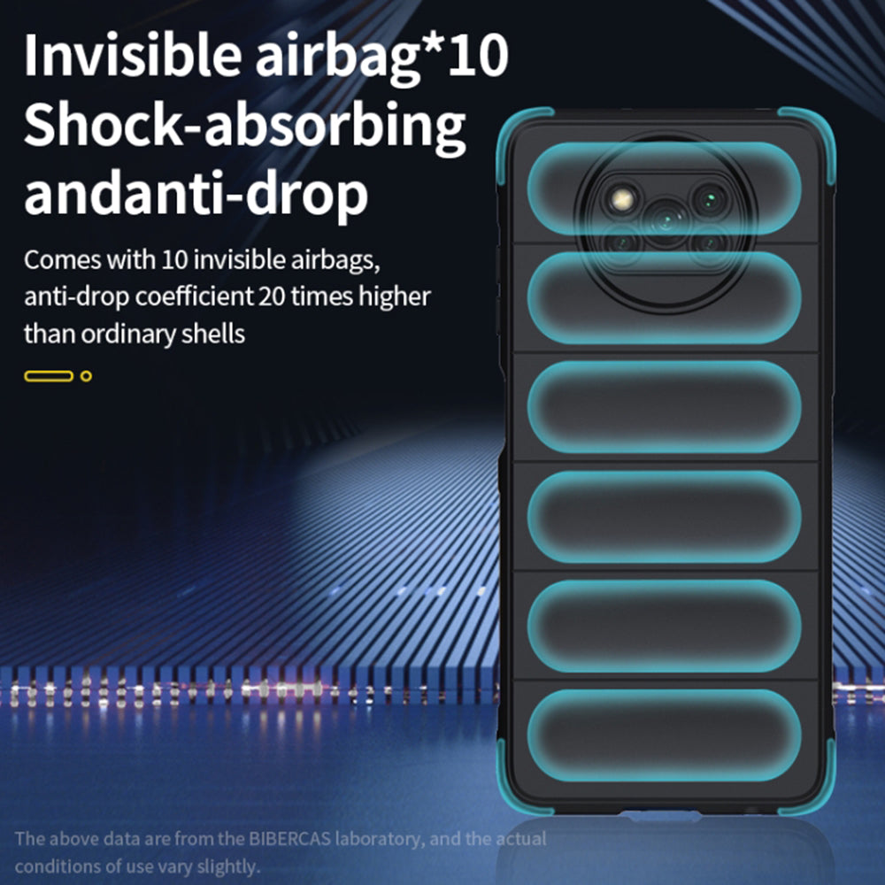 Custodia per Xiaomi Poco X3 Pro / X3 NFC / X3, Techsuit, Magic Shield, Nera