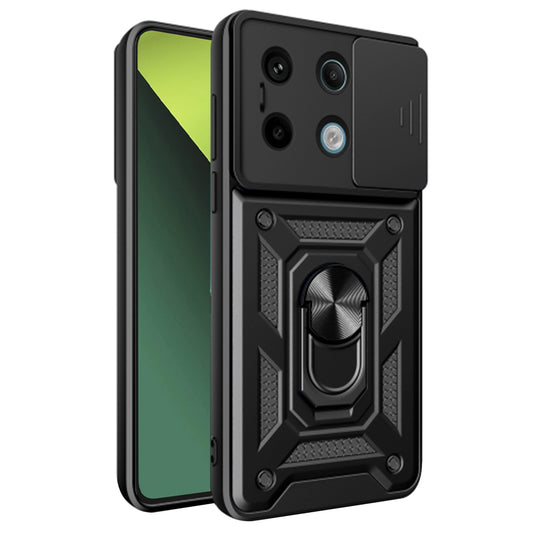 Custodia per Xiaomi Poco X6 / Note 13 Pro 5G, Techsuit, CamShield, Nera