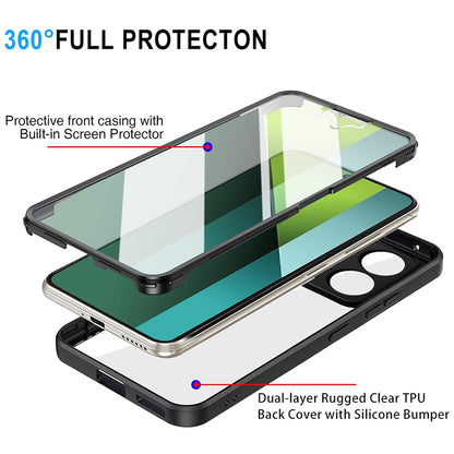 Custodia per Xiaomi Poco X6 / Note 13 Pro 5G, Techsuit, ColorVerse 360, Nera