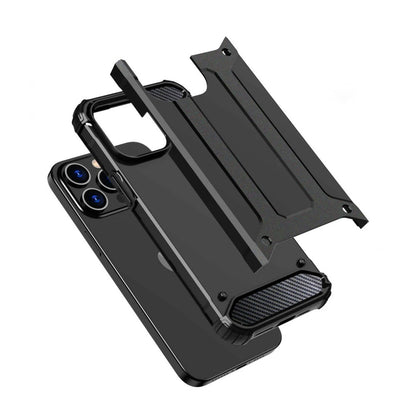 Custodia per Xiaomi Poco X7 / Note 14 Pro 5G, Techsuit, Hybrid Armor, Nera