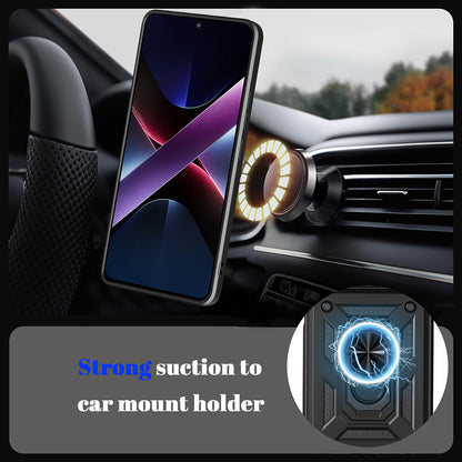 Custodia per Xiaomi Poco X8 Pro Max, Techsuit, CamShield, Nera