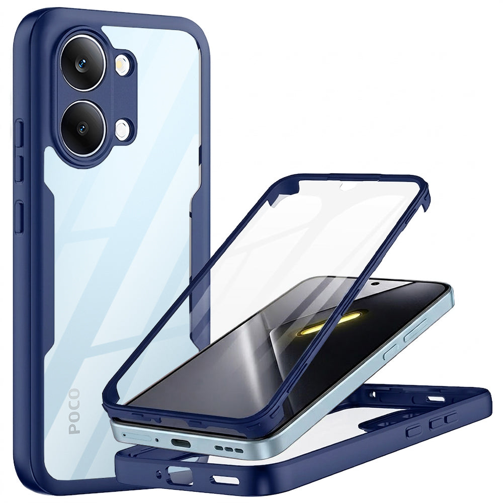 Custodia per Xiaomi Poco X8 Pro Max, Techsuit, ColorVerse 360, Blu