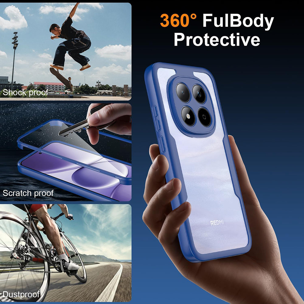 Custodia per Xiaomi Poco X8 Pro Max, Techsuit, ColorVerse 360, Blu