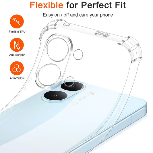 Case for Xiaomi Poco X8 Pro Max, Techsuit, Shockproof Clear, Transparent
