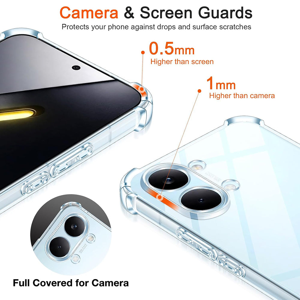 Case for Xiaomi Poco X8 Pro Max, Techsuit, Shockproof Clear, Transparent