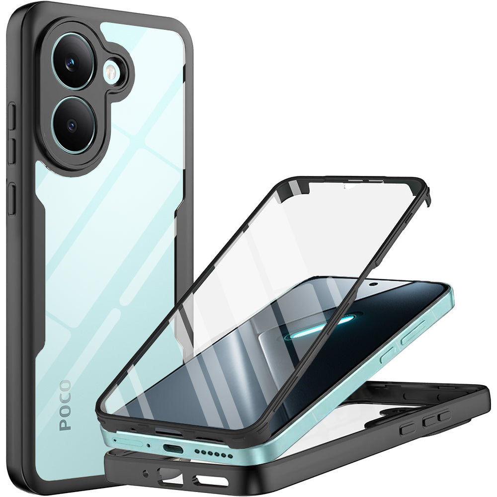 Case for Xiaomi Poco X8 Pro, Techsuit, ColorVerse 360, Black