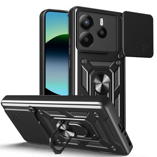 Custodia per Xiaomi Redmi Note 14 5G, Tech-Protect, CamShield Pro, Nera