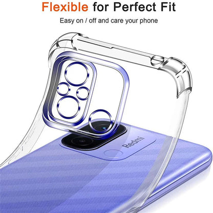 Custodia per Xiaomi Redmi 12C, Techsuit, Shockproof Clear, Trasparente
