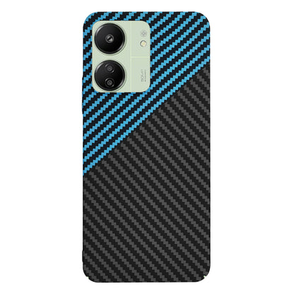 Custodia per Xiaomi Redmi 13C 5G / 13C / Poco C65, Techsuit, Carbonite FiberShell, Nero Blu