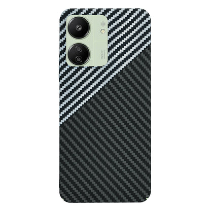 Custodia per Xiaomi Redmi 13C 5G / 13C / Poco C65, Techsuit, Carbonite FiberShell, Nero Grigio