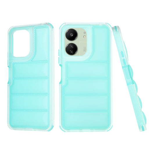 Custodia per Xiaomi Redmi 13C 5G / 13C / Poco C65, Techsuit, Wave Shield, Turchese