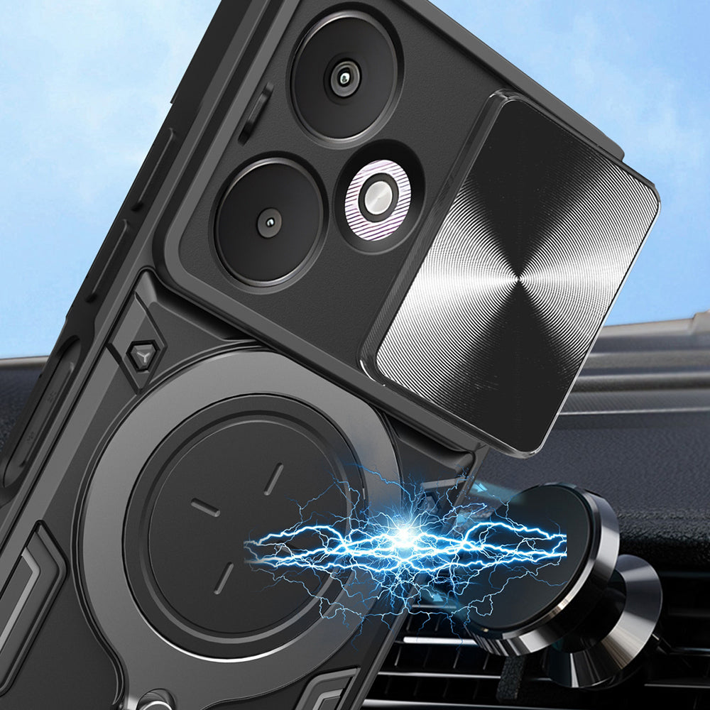 Custodia per Xiaomi Redmi 13C 5G, Techsuit, CamGuard Pro, Nera
