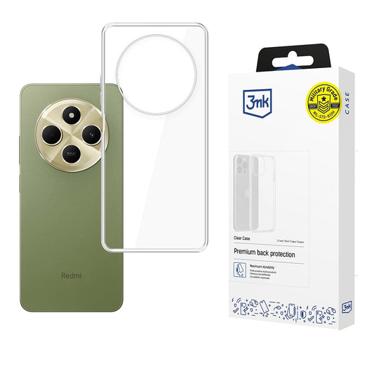 Custodia per Xiaomi Redmi 14C, 3MK, Clear, Trasparente