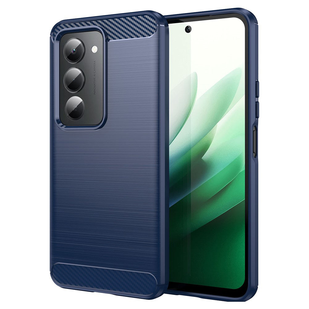 Custodia per Xiaomi Redmi 15 5G / 15 4G, Techsuit, Carbonio, Blu