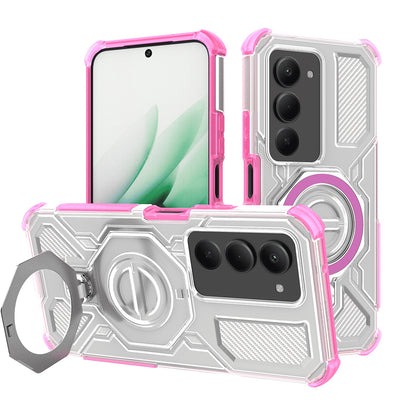 Custodia per Xiaomi Redmi 15 5G / 15 4G, Techsuit, Carbon Shield Pro, Rosa