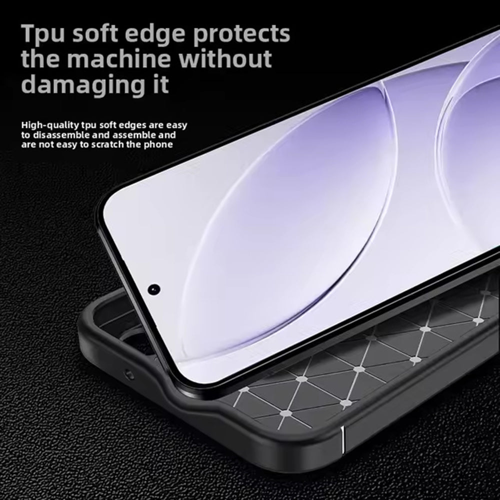 Custodia per Xiaomi Redmi 15 5G / 15 4G, Techsuit, CarbonFiber, Nera