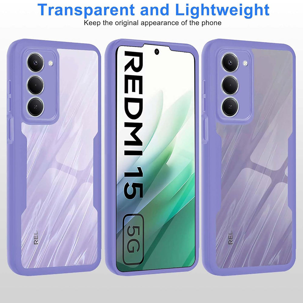 Custodia per Xiaomi Redmi 15 5G / 15 4G, Techsuit, ColorVerse 360, Viola