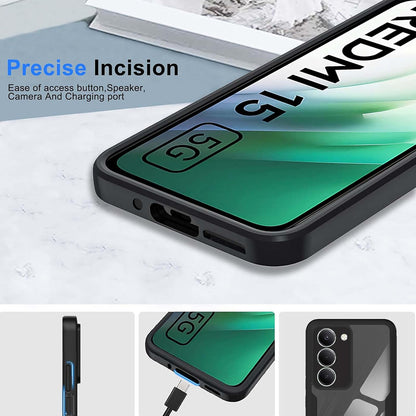 Custodia per Xiaomi Redmi 15 5G / 15 4G, Techsuit, ColorVerse 360, Nera