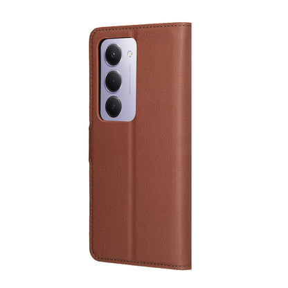 Custodia per Xiaomi Redmi 15 5G / 15 4G, Techsuit, Leather Folio, Marrone